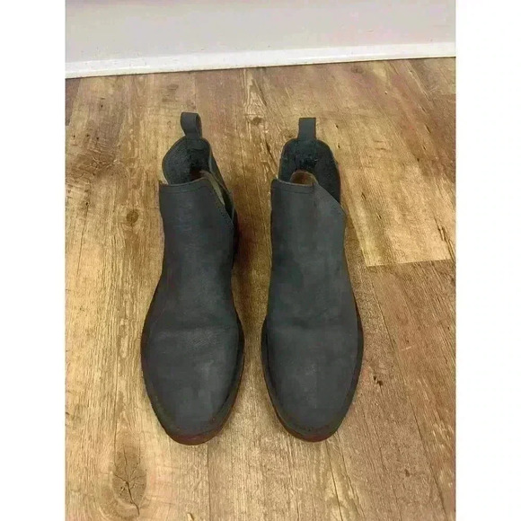 Charleston Shoe Company Federal Ankle Boots Blue Leather Suede Women's 7 - Picture 2 of 13